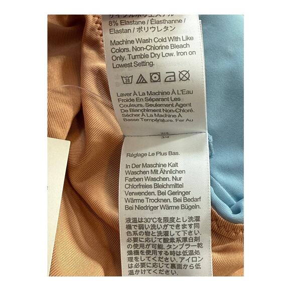 NEW J. Crew‎ Women’s Medium Curved Waist Cheeky Bikini Bottom Blue NWT - Picture 6 of 6